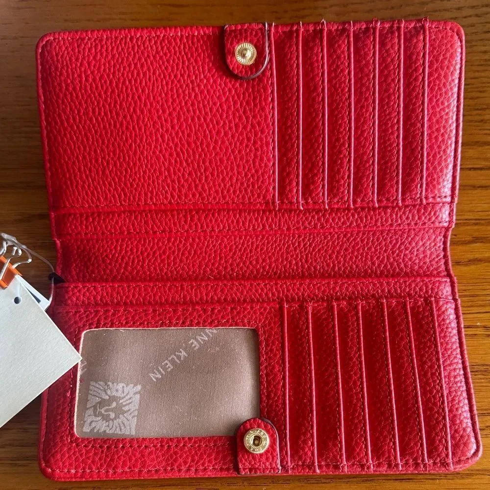 Anne Klein Vibrant Red Wallet NWT